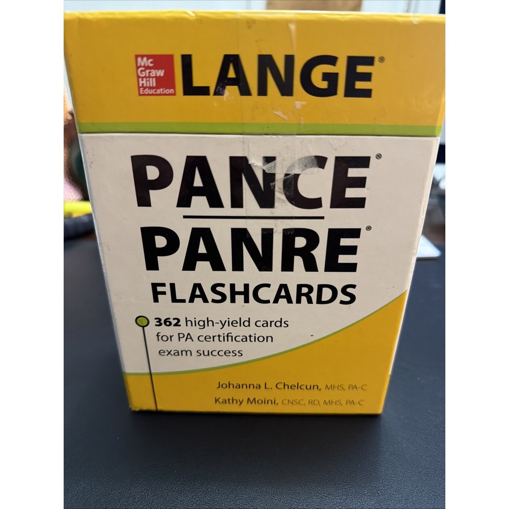 LANGE PANCE/PANRE Flashcards by Johanna L. Chelcun and Kathy Moini (2014, Book,)